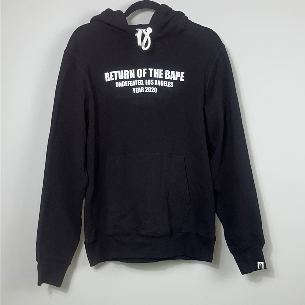 Bape X Undefeated Return Of The Bape Year 2020 Black Hoodie‎ / Authentic / SZ L